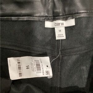 Bar III Black Pleather Men's Jeans